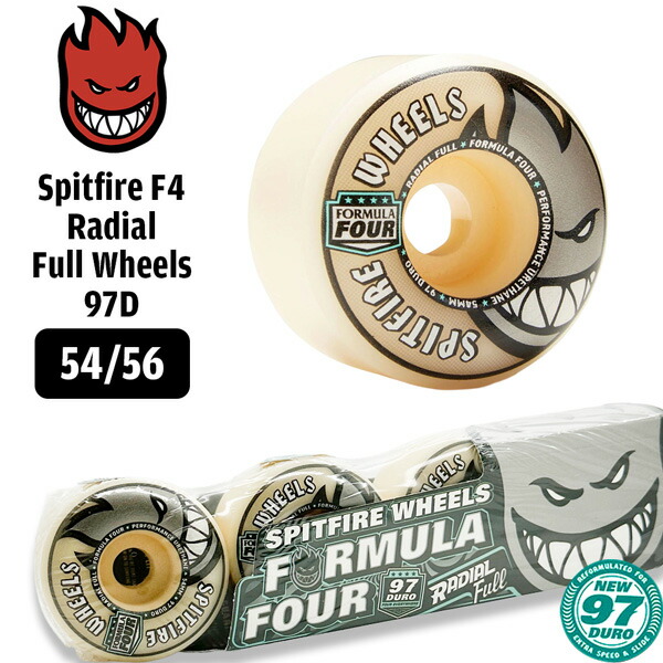 スピットファイア ウィール SPITFIRE WHEELS FORMULA FOUR F4/97DU RADIAL FULL SHAPE NATURAL ラジアルフル4個セット