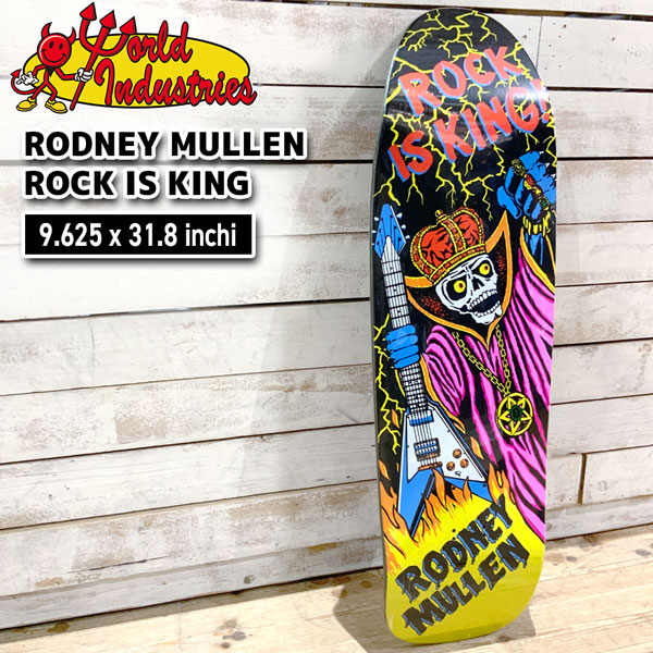 ワールドインダストリー デッキ WOLRD INDUSTRIES RODNEY MULLEN ROCK IS KING EX7 DECK 9.625x31.8 WB14 HERITAGE Division ロドニー・ミューレン｜MOVE