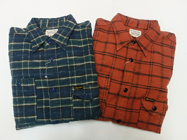 楽天市場】フェローズ Pherrow's 長袖 ガチャポケ チェック フランネル