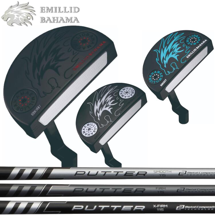 EMILLID BAHAMA EB-007 Putter エミリッドバハマ パター マレットタイプクランクネックFUJIKURA MC Putter カーボンシャフト|MOVING GOLF