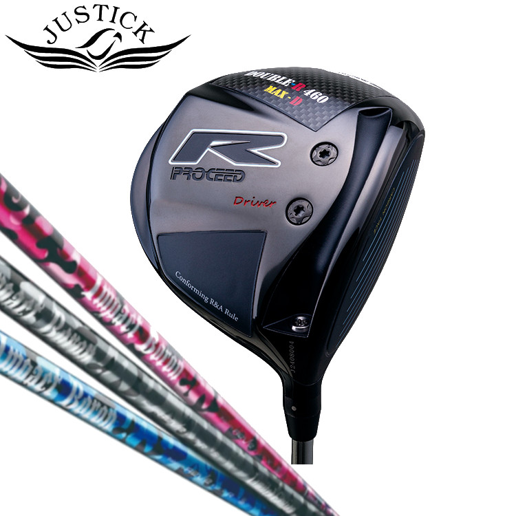 JUSTICK PROCEED DOUBLE-R 460 MAX-D DRIVER ジャスティック プロシード・ダブル-R・460マックス・D ドライバー REVE IMPACT BORON レ—ブ インパクトボロン カーボンシャフト|MOVING GOLF