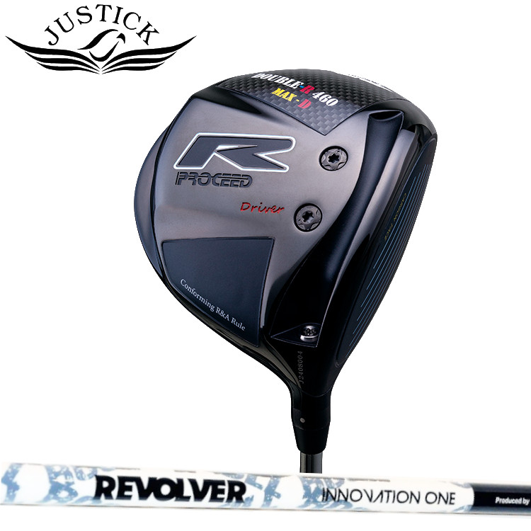 JUSTICK PROCEED DOUBLE-R 460 MAX-D DRIVER ジャスティック プロシード・ダブル-R・460マックス・D ドライバー REVE INNOVATION ONE レ—ブ イノベーションワン カーボンシャフト|MOVING GOLF