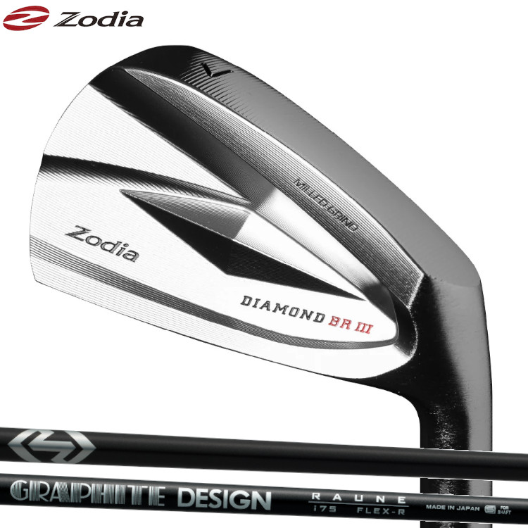Zodia DIAMOND BR III Iron ゾディア アイアン GRAPHITE DESIGN RAUNE IRON グラファイトデザイン ラウネアイアン カーボンシャフト|MOVING GOLF