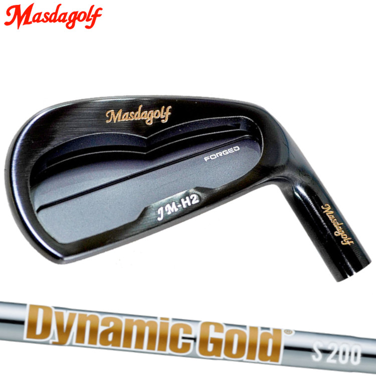 Masdagolf JM-H2 Iron BLACK FINISH マスダゴルフ PVD黒いこと仕上 アイアン トゥルーテンパー Dynamic Gold HT（ダイナミックゴールド ヒートトランスファー）スチール写真立て坑 アイアン-メンズクラブ-ゴルフ