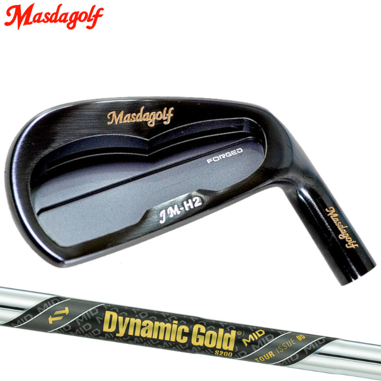 Masdagolf JM-H2 Iron BLACK FINISH　マスダゴルフ PVDブラック仕上げ　アイアン　トゥルーテンパー Dynamic Gold MID 95 TOUR ISSUE （ダイナミックゴールドミッド 95 ツアーイシュー）スチールシャフト｜MOVING GOLF 150,150円