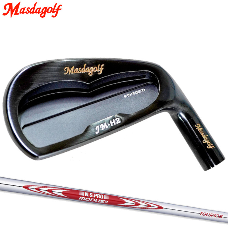 Masdagolf JM-H2 Iron BLACK FINISH　マスダゴルフ PVDブラック仕上げ　アイアン　日本シャフト N.S.PRO MODUS3 TOUR105（モーダス）スチールシャフト｜MOVING GOLF