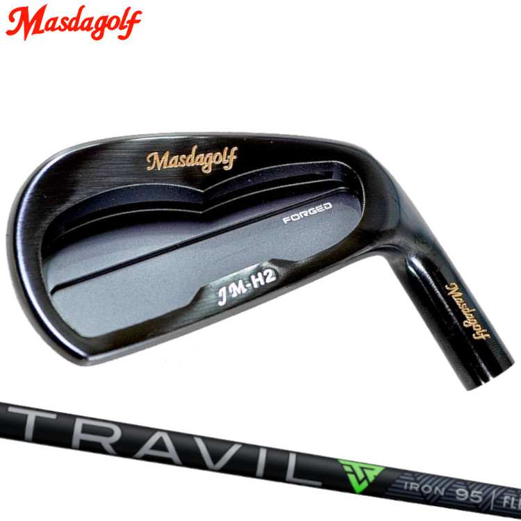 Masdagolf JM-H2 Iron BLACK FINISH マスダゴルフ PVDブラック仕上げ アイアン FUJIKURA TRAVIL IRON フジクラ トラビルアイアン トラヴィル カーボンシャフト|MOVING GOLF
