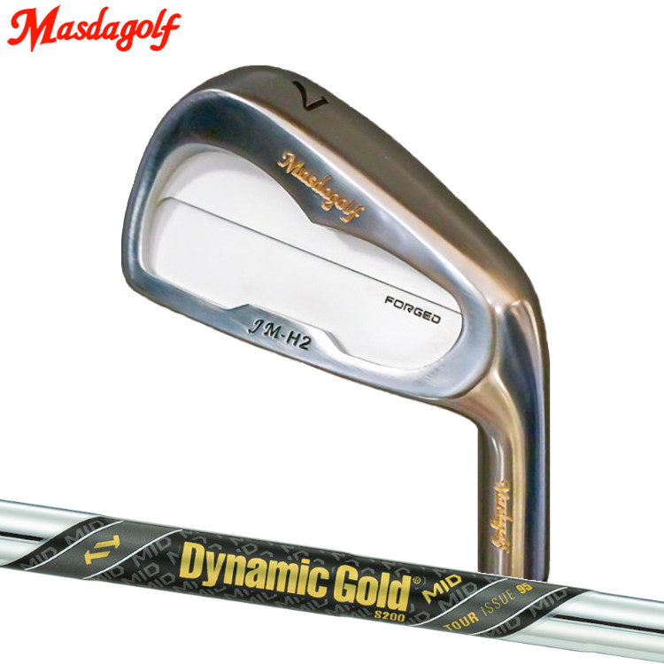 Masdagolf JM-H2 Iron　マスダゴルフ ニッケルクロムメッキ仕上げ　アイアン　トゥルーテンパー Dynamic Gold MID 95 TOUR ISSUE （ダイナミックゴールドミッド 95 ツアーイシュー）スチールシャフト｜MOVING GOLF