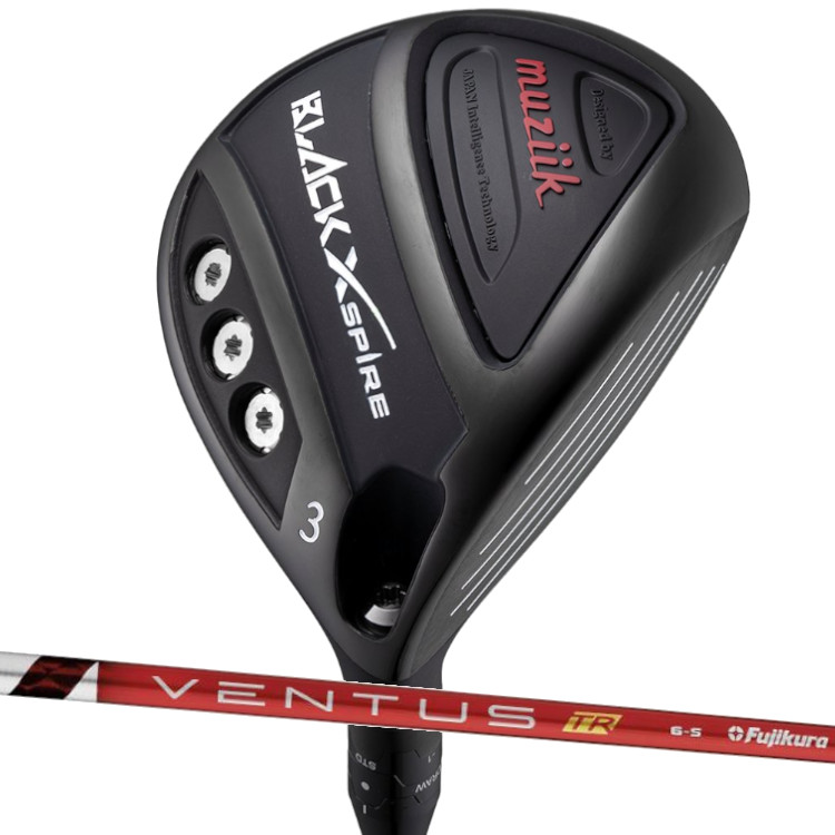muziik BLACK XSPIRE Fairway Wood　ムジーク フェアウェイウッド　VENTUS TR RED（ベンタス TR レッド）カーボンシャフト｜MOVING GOLF