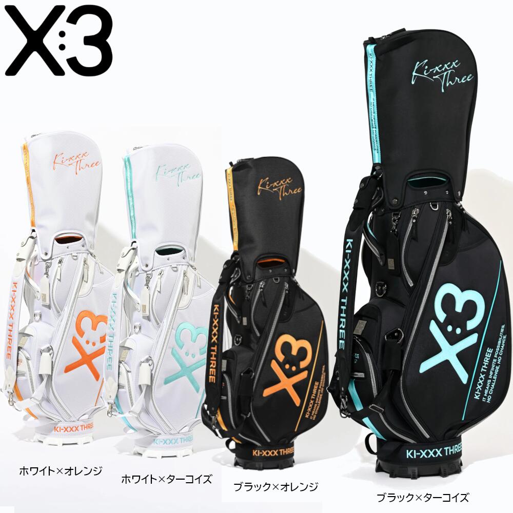 【製造会社取り寄せ品】 KI-XXX THREE Caddie Bag 25SBG001  蹴りつけるスリー キャディバッグ