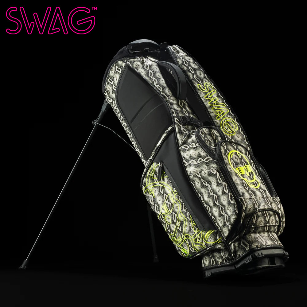 【製造会社取り寄せ品】SWAG GOLF スワッグゴルフ フォウ 長虫 ひと肌 スカル 照明ランプ御徒面子 キャディバッグ キャディー御徒面子 ゴルフ御徒面子 ゴルフうしろ側