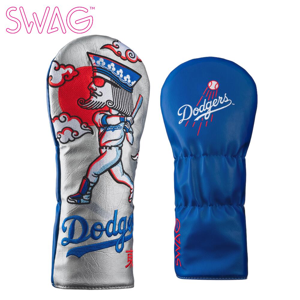 SWAG×MLB スワッグ LA ドジャース ボブルヘッド キング ドライバー カバー ドライバー用ヘッドカバー