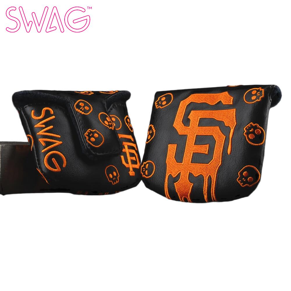 SWAG×MLB スワッグ SF ジャイアンツ ドリップ マレット カバー パター用ヘッドカバー