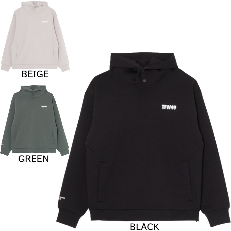 TFW49 CARDBOARD MATERIAL HOODIE T102420020 ティーエフダブリュー49 カードボードマテリアルフィーディー パーカー ダンボール編み物 定め事品