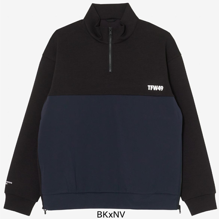 TFW49 CARDBOARD MATERIAL HALF ZIP T102420028 ティーエフダブリュー49 ダンボールニット ハーフジップ ブルゾン 正規品｜MOVING GOLF