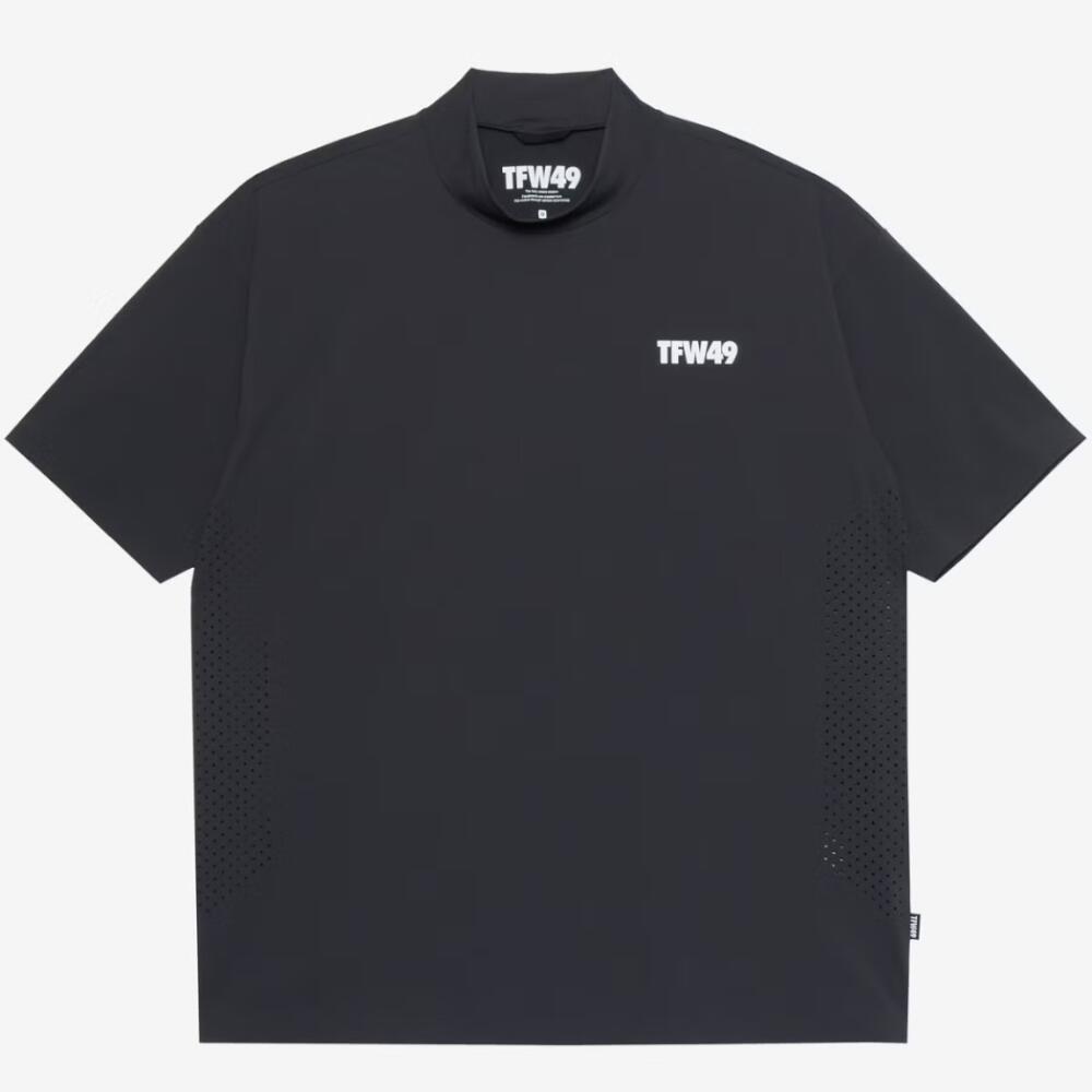 TFW49 PUNCHED MESH HALF MOCKNECK T T062610034 ティーエフダブリュー49 パンチドメッシュハーフモックネックシャツ 半袖モックネック 正規品｜MOVING GOLF