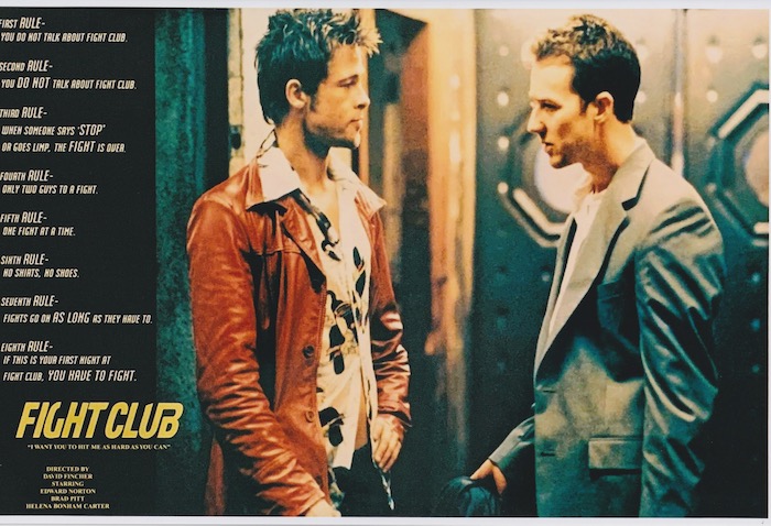 映画「ファイト・クラブ」日本公開時オリジナル劇場用B2ポスター 映画