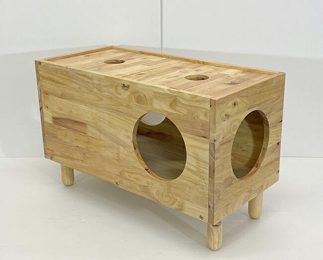 キャットハウス【NATURALSIGNATURE】天然木をふんだんに仕様ナチュラルCATHOUSE組立家具DIY生活雑貨ペット用品猫お部屋になじむくつろぎ安心空間ホルムアルデヒド軽減対策済み