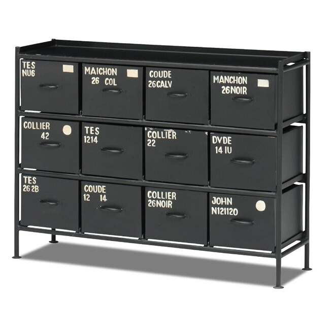 楽天市場】メッシュスチールチェスト【縦型6杯引出/ienowa】【送料無料