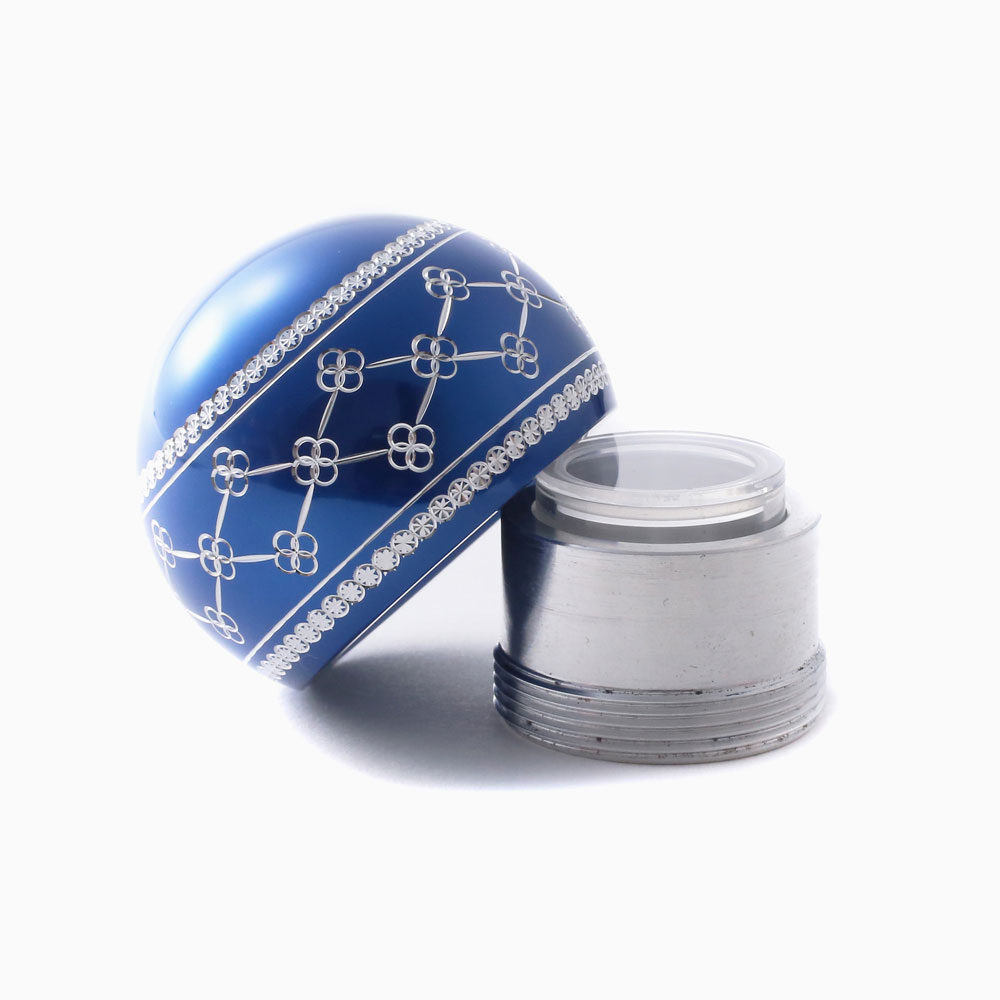 骨壺 骨つぼ メモリアルボール ハンドメイド 手作り アルマイト お悔やみ お盆 法事 ペット 家族 骨入れ ダイヤモンドカット お洒落 ペール ブルー ブルー カラー 7777 Ts21 Chelsesgreenhouse Com