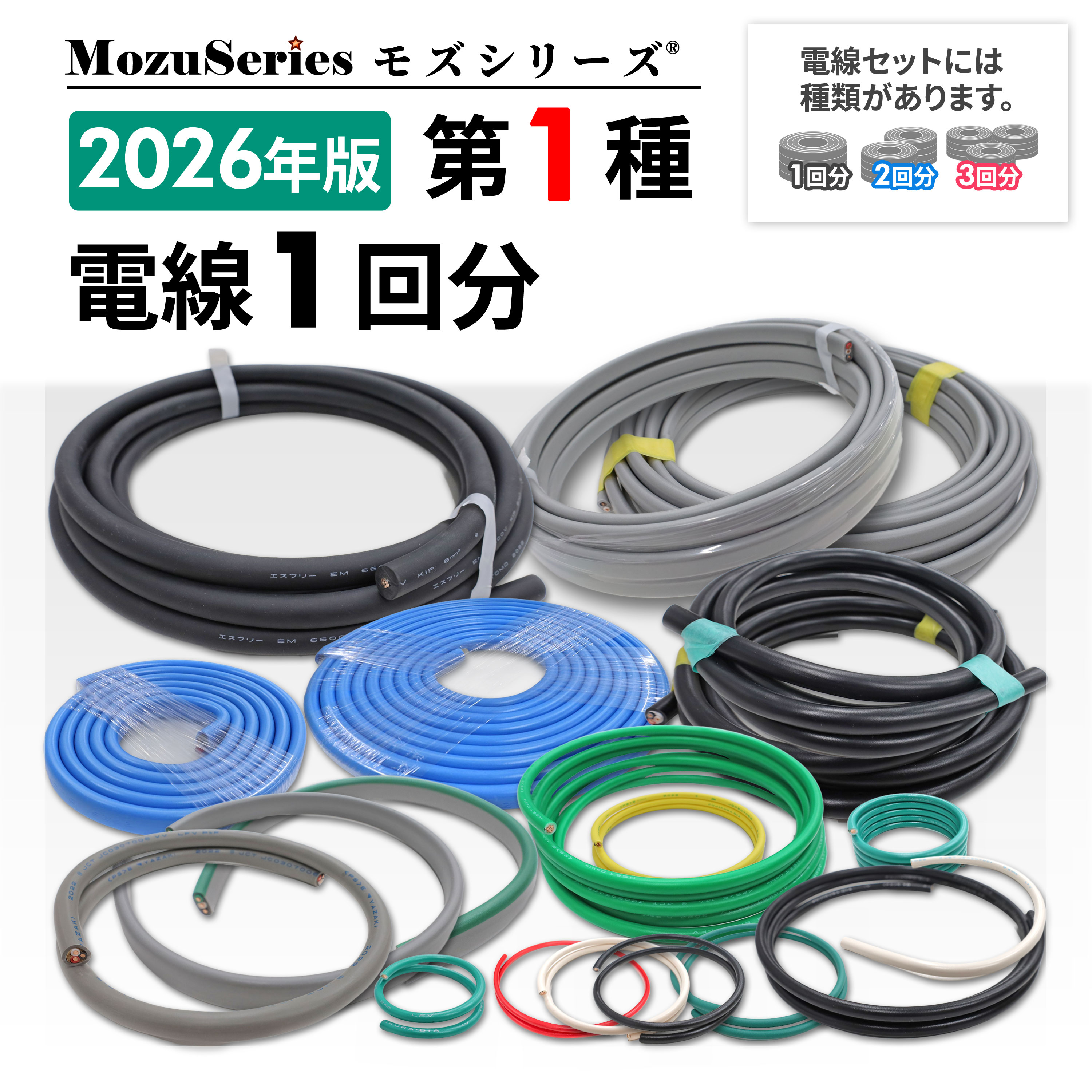 楽天市場】第二種 電気工事士技能試験用 VVFケーブル 2.0mm 3芯 シース