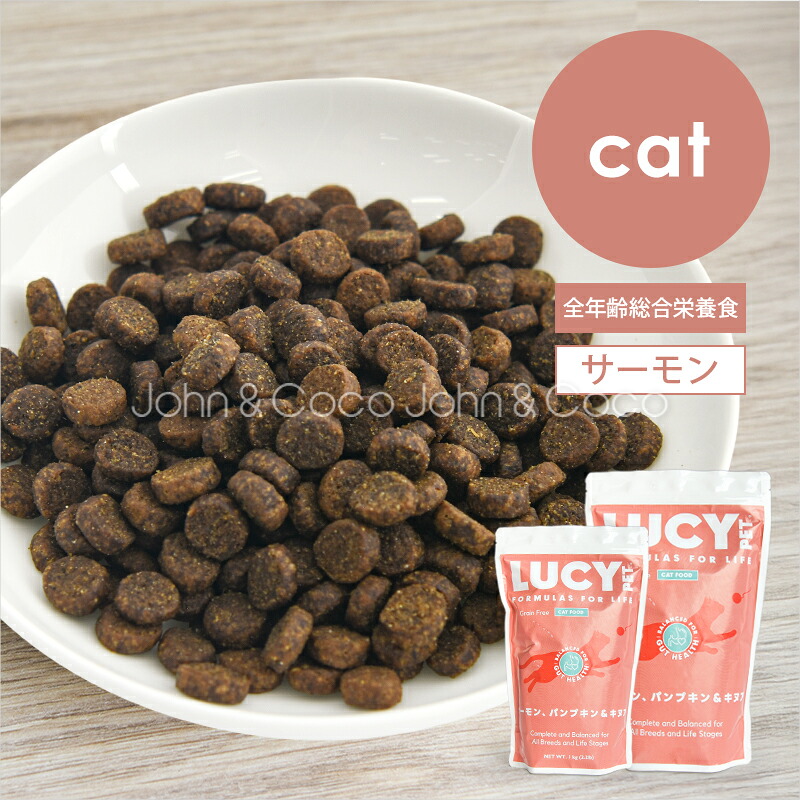 ルーシーペット CAT サーモン・パンプキン＆キヌア 猫 キャットフード 皮膚被毛【ナチュラルバランスからのフードチェンジに】