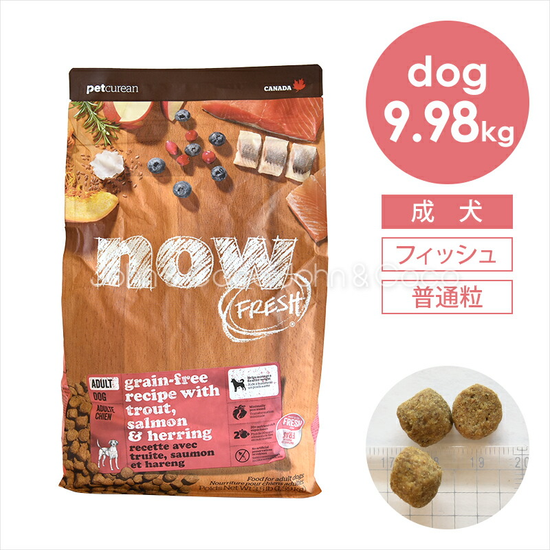 【楽天市場】ナウ フレッシュ （NOW FRESH）グレインフリー フィッシュアダルト 9.98kg ドッグフード ドライフード：犬と猫の
