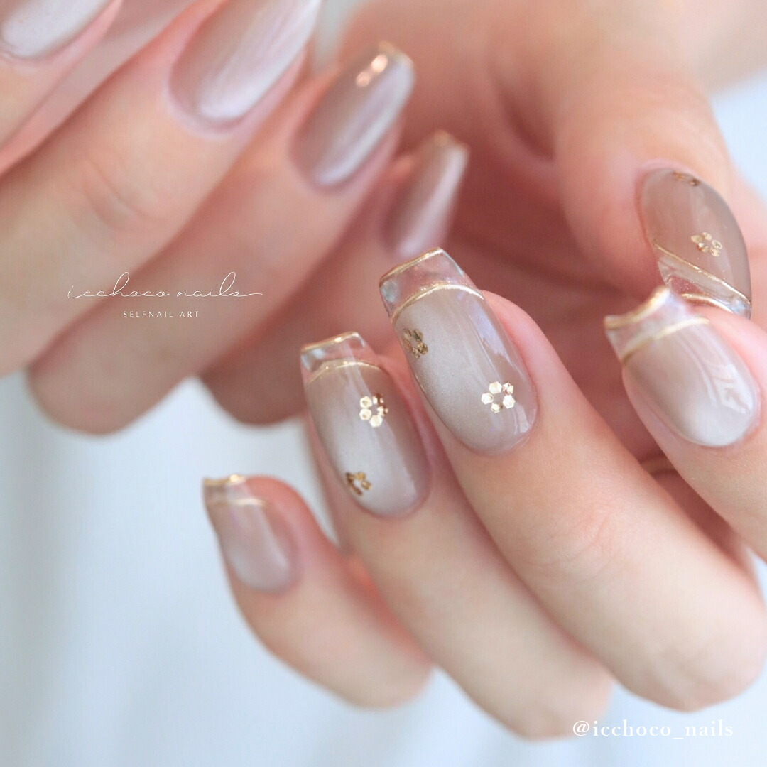 MGEL 長さ出し用クリアチップ バレリーナ マット加工済み ジェルネイル