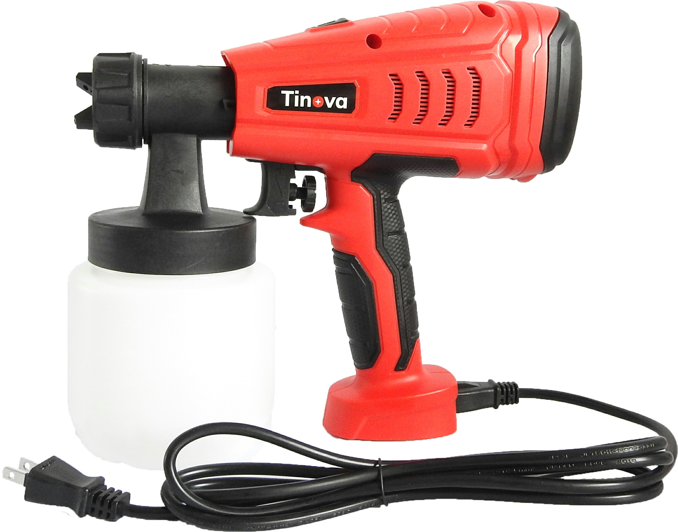 Tinova 電動噴射鉄砲 ノズルセス 緒ウエッディング 電動スプレー 500ml 1 8mm 2 6mm ワット数コード 2m 車両 Diy 色取 スプレーガン スプレー 塗装スプレー 電動 塗装時 コミュニズム 丹赤 ペインター スプレー ペイントスプレー リペア スプレー 100v 500w 車実利物 車両