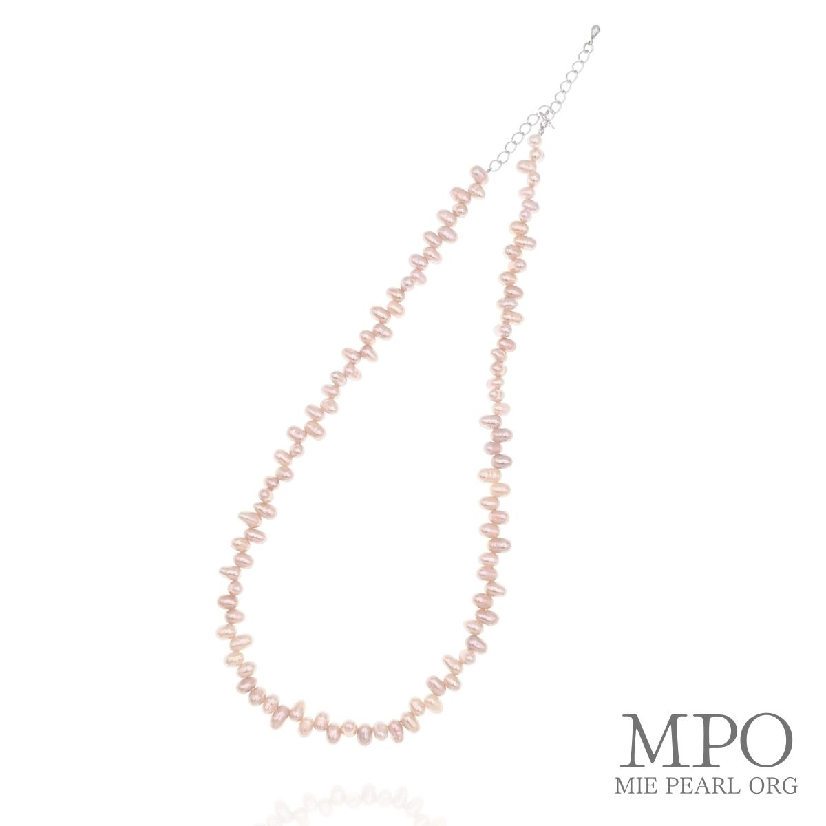 【全品ギフト包装】≪ パールのレース ≫ 淡水パールクレオパトラネックレス 約5.0mm SILVER y-n-695 三重県真珠加工販売協同組合