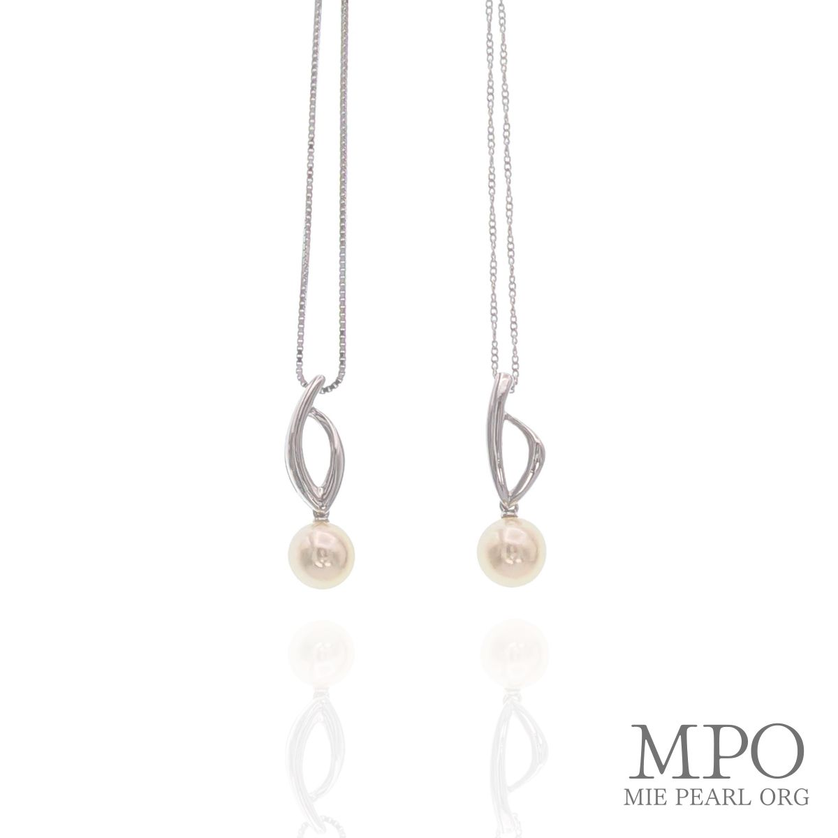 【全品ギフト包装】≪ デザインとチェーンが選べる ≫ アコヤ真珠ペンダントネックレス 約8.0mm SILVER y-p-193 三重県真珠加工販売協同組合