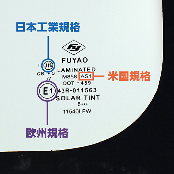 フロントガラスNBOX/NBOXカスタム5DWGホンダ車両型式:JF3/4系年式:H.29.9-ガラス色:グリーンボカシ:ブルー