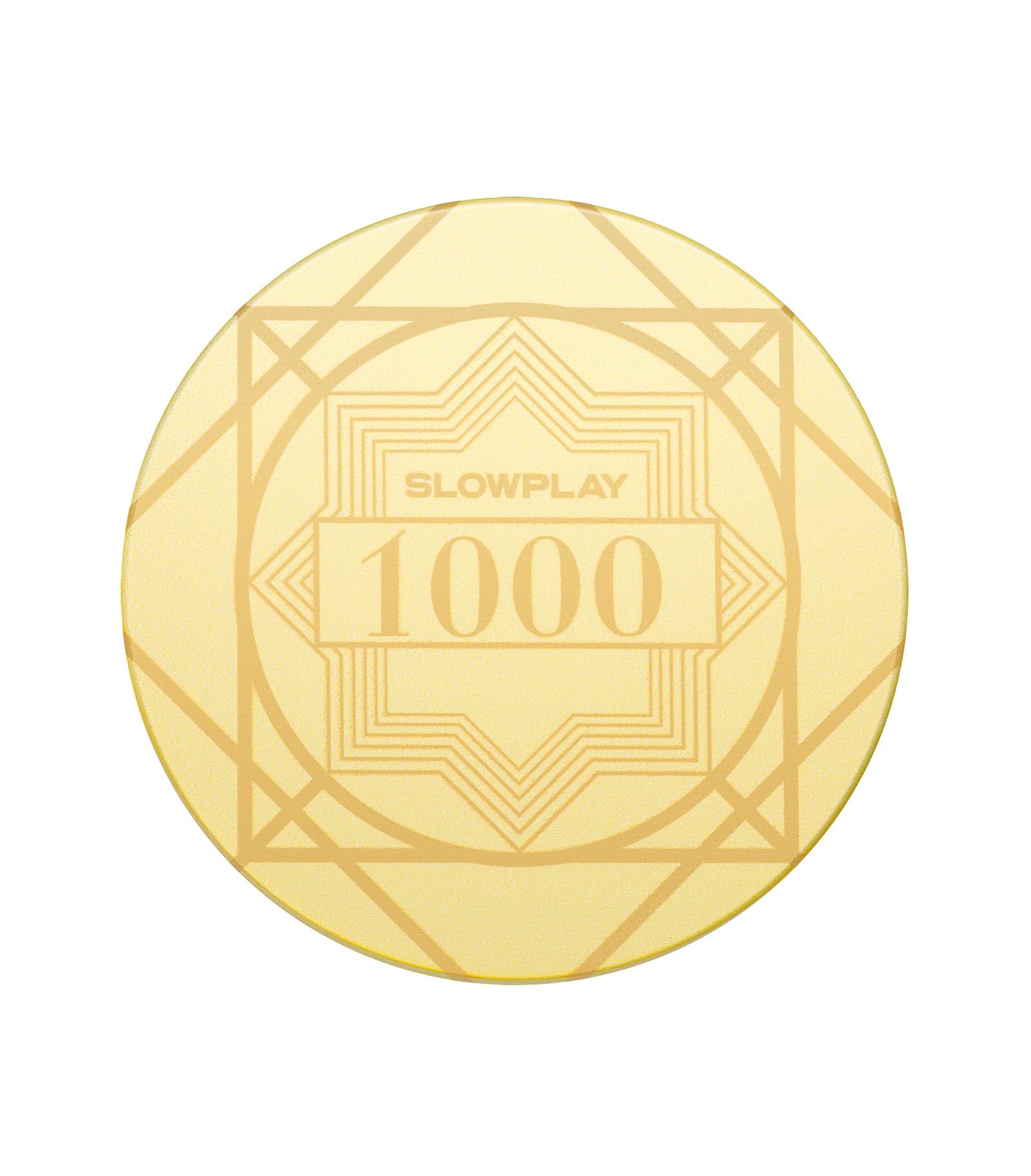 SLOWPLAY ナッシュセラミックポーカーチップ バルク カジノグレード セラミック 10グラム テキサスホールデム用 39mm プロフェッショナルチップ 50個パック 金種1000枚