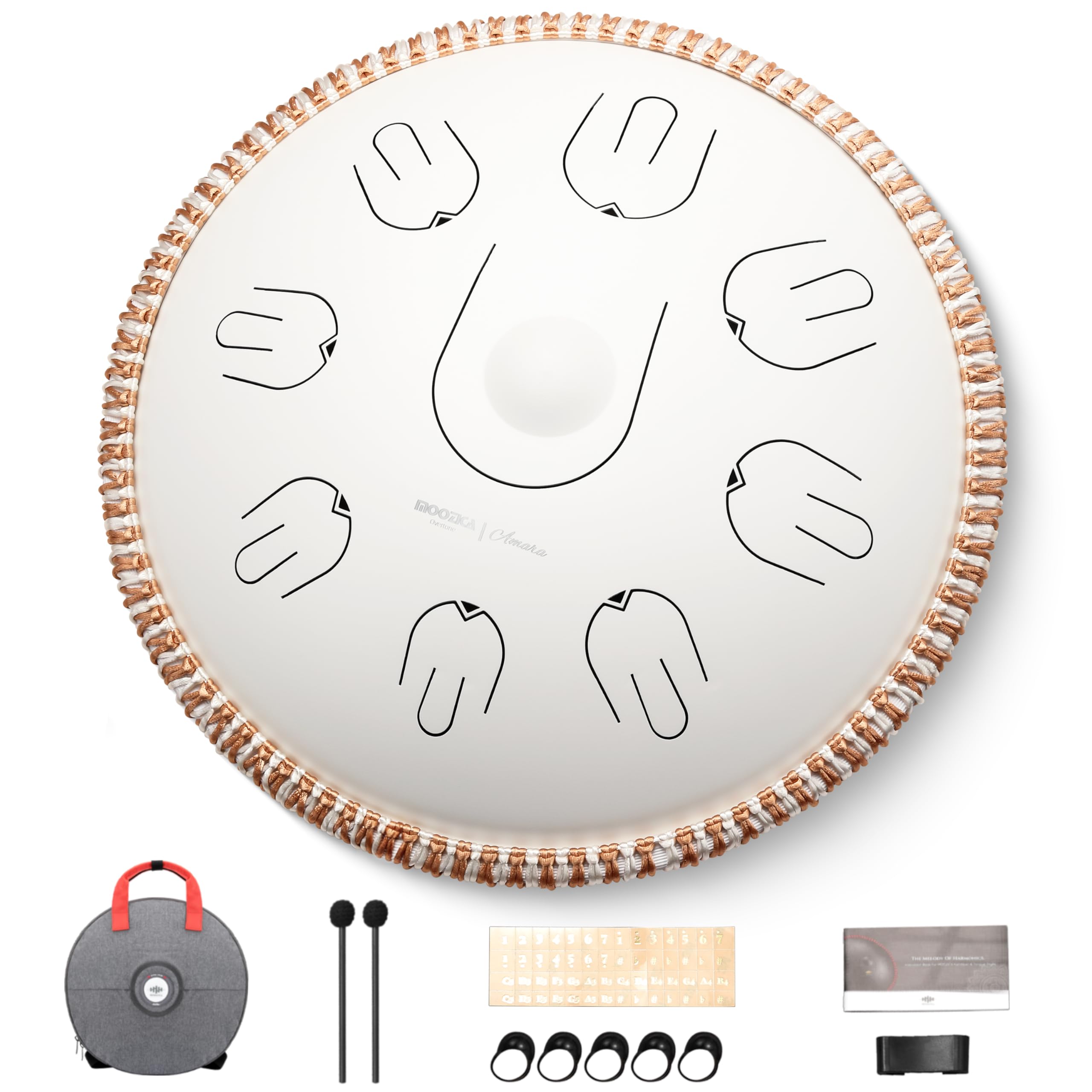 楽天市場】MOOZICA ハンドパン 15インチ Cメジャー スチールタング