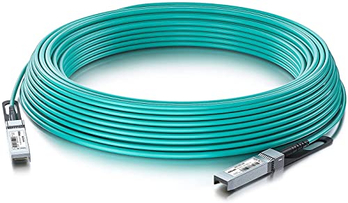 10Gtek 10G SFP + AOCケーブル 10GBASE アクティブ 光ケーブル Cisco SFP-10G-AOC5M、Meraki、Ubiquit、Mikrotik、Fortinet、 Netgear、D-Link、Supermicro、TP-