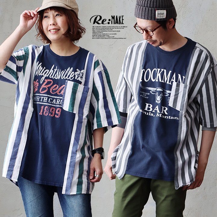 楽天市場】Tシャツ 5分袖 メンズ レディース クルーネック プリント