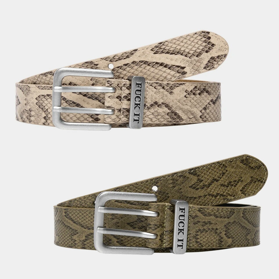 楽天市場】ハフ HUF ベルト FUCK IT SNAKESKIN BELT ヘビ柄 ブラウン