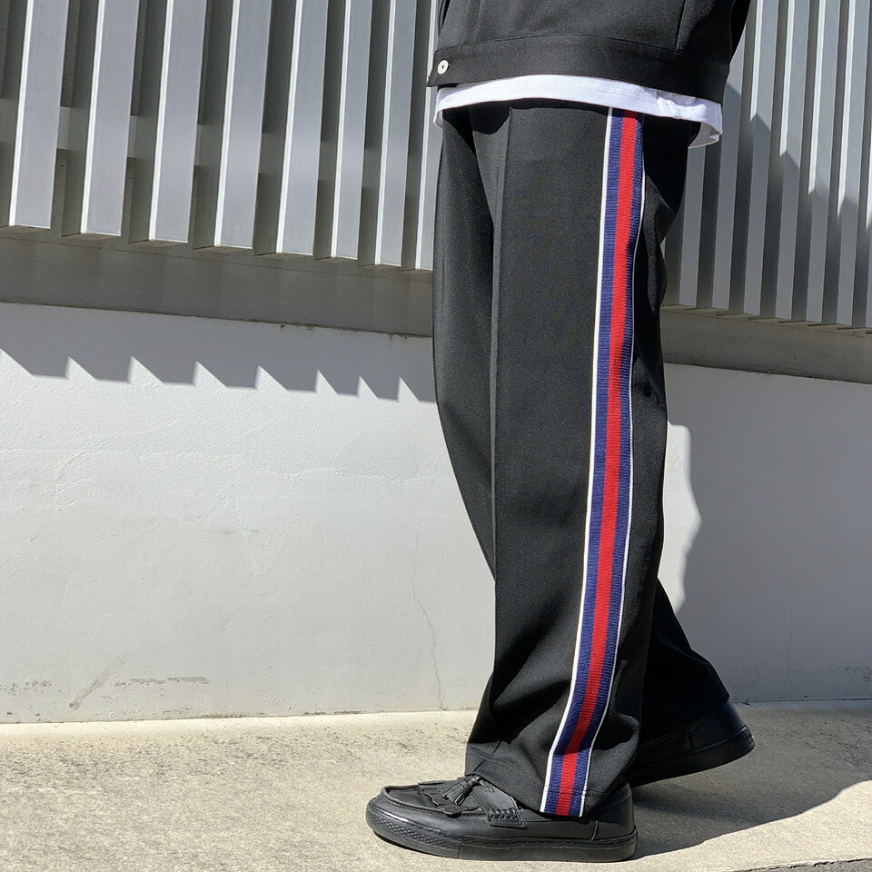 【SALE 40%OFF】GDSS トラックパンツ SIDE LINE TRACK PANTS ジャージ セットアップ ブラック 黒 BLACK
