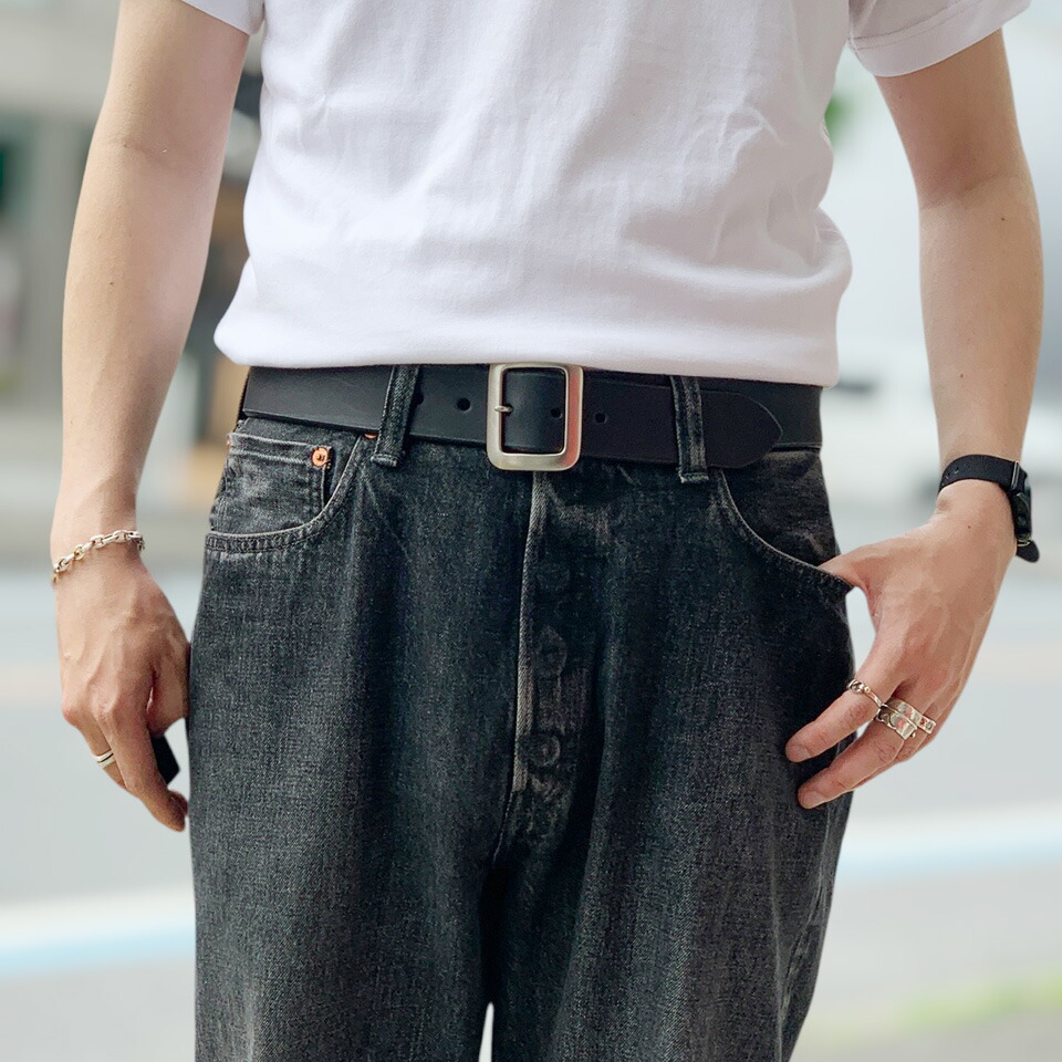 シュガーケーン SUGAR CANE ベルト GARRISON BELT (Lot No. SC02320) 本革 レザー ブラック 黒 BLACK|Mr.vibes web store