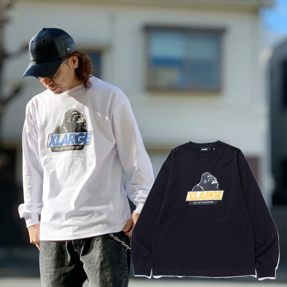 全2色 エクストララージ XLARGE ロンT Tシャツ OLD OG L/S TEE 長袖 ホワイト ブラック 白 黒 WHITE BLACK 101261011006