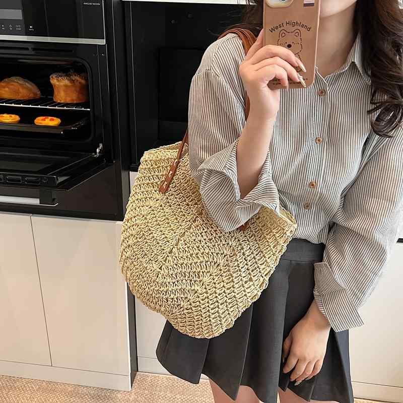 かご御徒面子 御徒面子 鞄 肩かけ 手提げ 2way レディース 成人女性用 春夏 かご 茶 白 手編み風 分かりやすい 心地好い 大静電容量 A4 ジッパー 衣嚢 普段使い走り個人的特徴的 お出でになる感 主人公級 こなれ感 抜け感 今めかしい 可愛らしい 教え子 20代 好いたらしいめ