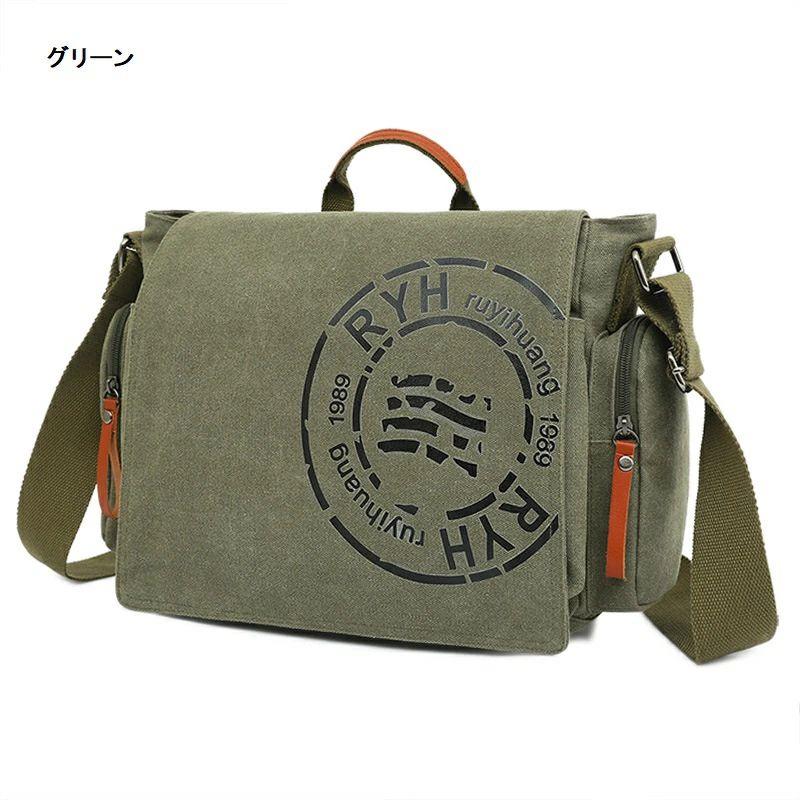 ショルダーバッグ 多機能 大 帆布 斜めがけバッグ メンズバッグ|SHOT LIFE