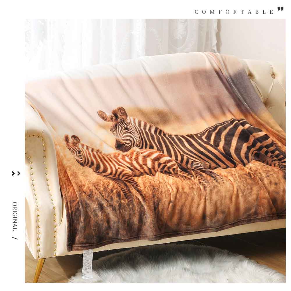 楽天市場 Offクーポン配布中 ブランケット 毛布 152 127cm フランネル フリース 柔らかい ふんわり 冷房対策 通年 アニマル 動物 おしゃれ 欧米 デジタルプリント パンダ 猫 犬 ヒョウ ゼブラ 鷹 トナカイ ヤギ シロクマ ソファ ひざ掛け ひざかけ 膝掛け ひざ掛け