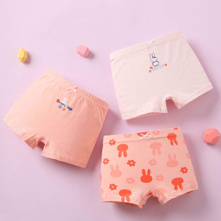 送料無料 子供 ショーツ キッズ下着 ボクサーパンツ パンツ 綿 3枚セット 下着 オールシーズン ジュニア 快適 女の子