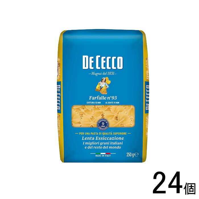 【24個】ディ・チェコ [DeCecco]No.93ファルファーレ 250g×24個 〔正規輸入品〕 【北海道・沖縄・離島配送不可】