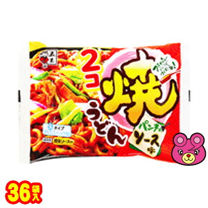 【2ケース】 五木食品 2コ 焼うどん ソース味 406g×18袋入×2ケース：合計36袋 焼きうどん 【北海道・沖縄・離島配送不可】