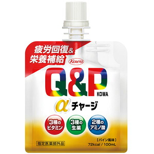 【2ケース】 興和 キューピーコーワαチャージ パウチ 100ml&times;36個入&times;2ケース：合計72個 指定医薬部外品 ゼリー飲料 【北海道・沖縄・離島配送不可】｜O9ショップ【オーナインショップ】