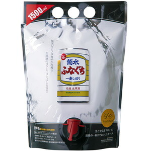 【お酒】【1ケース】 菊水酒造 生原酒 菊水ふなぐち スマートパウチ 1500ml×6個入 【北海道・沖縄・離島配送不可】