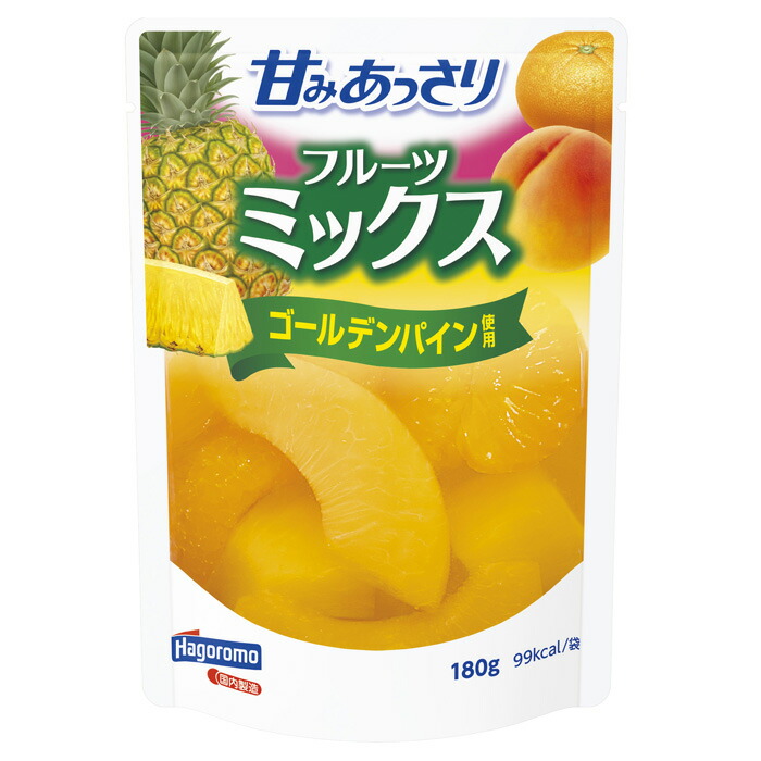 【24個】 はごろもフーズ 甘みあっさり ミックス パウチ 180g×24個入 【北海道・沖縄・離島配送不可】[NA]