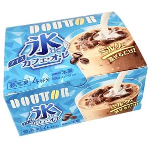 【16個】 アイスライン ドトール 氷de アイスカフェオレ 60g×4袋×16個 【要冷凍】【クール便】【北海道・沖縄・離島配送不可】［HF］
